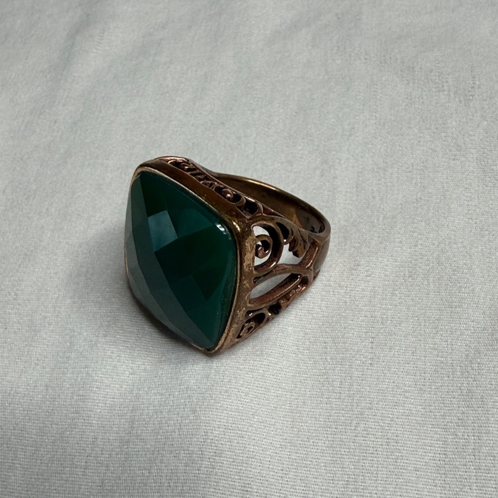 Studio Barse Green and Bronze Ring